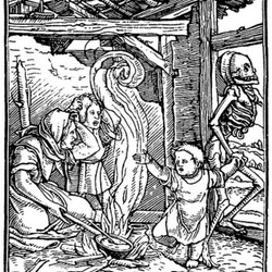 The Dance of Death [Woodcut]