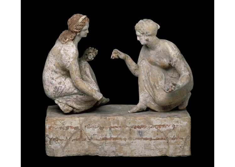 Ancient Greek Adolescent Girls at Play [Sculpture]