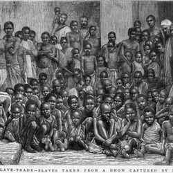 Captured Africans Liberated from a Slaving Vessel, East Africa, 1884 [Image]